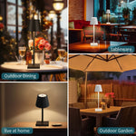 lampe table rechargeable led noir moderne base plate abatjour cable charge