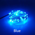 Guirlande lumineuse LED fil cuivre 12V multicolore 5M 10M 50 100 LEDs moderne