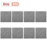 tapis sol antidérapant cailloux gris blanc moderne 30cm 30cm clips geometrique