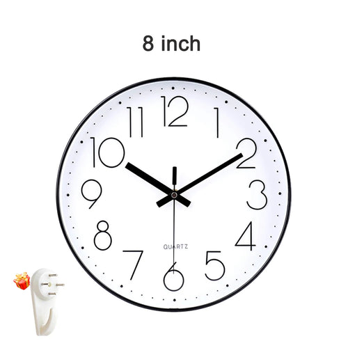 horloge murale quartz muette 12 pouces numérique simple décoration moderne maison salon chambre cuisineécole
