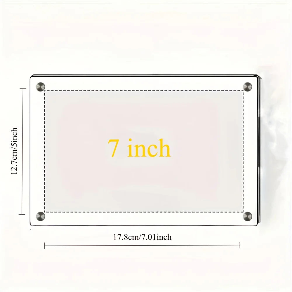 cadres photo acrylique transparent modernes supports inclinables décoration maison minimaliste