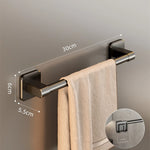 porte serviettes adhésifs muraux modernes argenté blanc gris minimaliste sans percer 30cm 40cm