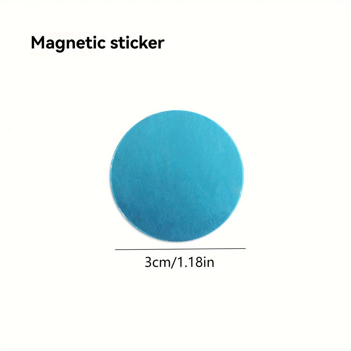 boucle magnétique argentée moderne adhésive 2cm autocollant 3cm easy install