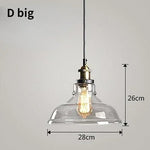 suspension lumineuse industrielle vintage ampoule filament verre transparent noir salon restaurant bar
