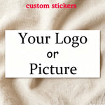 sticker personnalisable blanc minimaliste texte noir 10x15cm 10x20cm 3x6cm 4x8cm 5x10cm 5x9cm 6x12cm 6x15cm