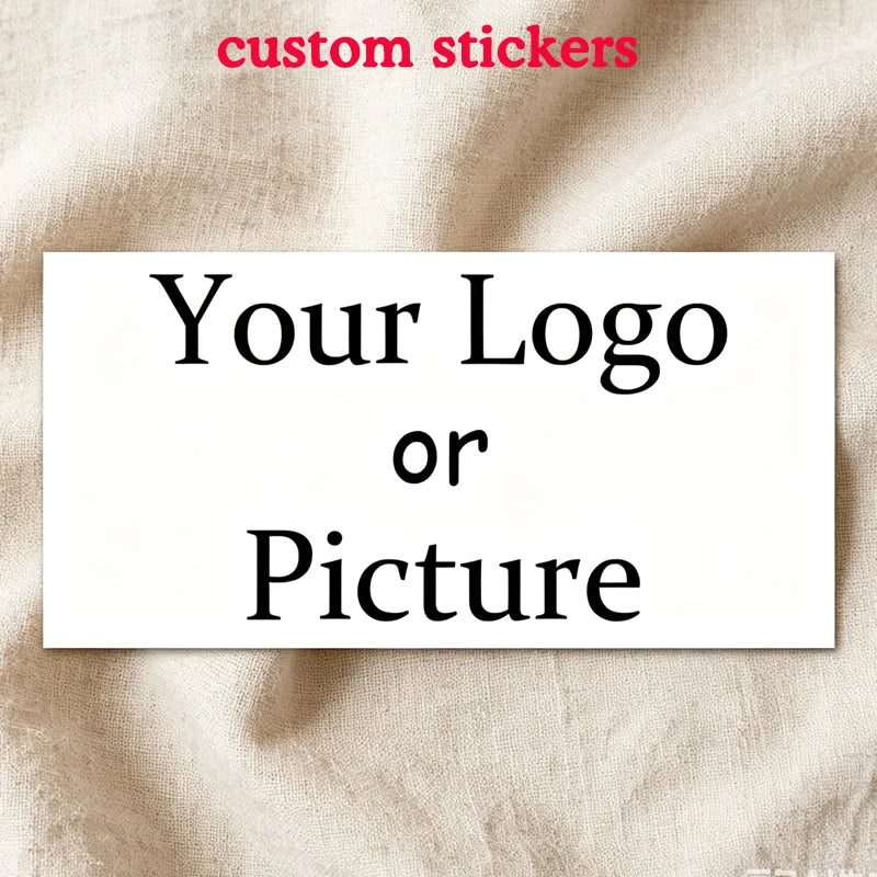 sticker personnalisable blanc minimaliste texte noir 10x15cm 10x20cm 3x6cm 4x8cm 5x10cm 5x9cm 6x12cm 6x15cm