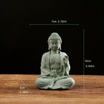 statue bouddha vert clair texture granulée classique décoration zen miniature pierre méditation contemplativeFearless