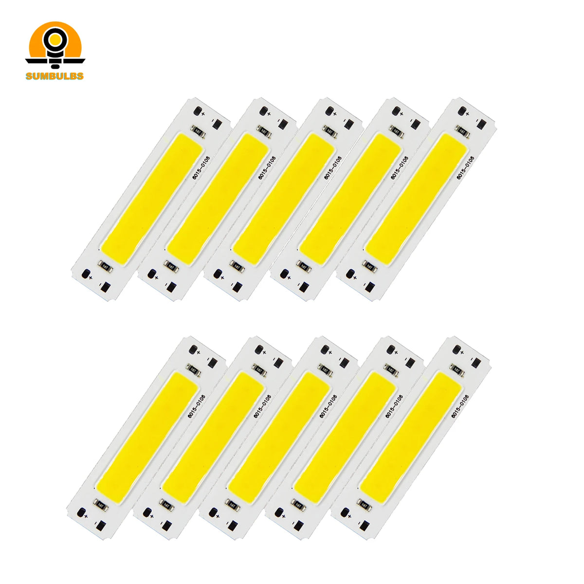 lampe led rectangulaire blanc jaune moderne 60x15mm 50w 5v 3000k 6500k aluminium silicone