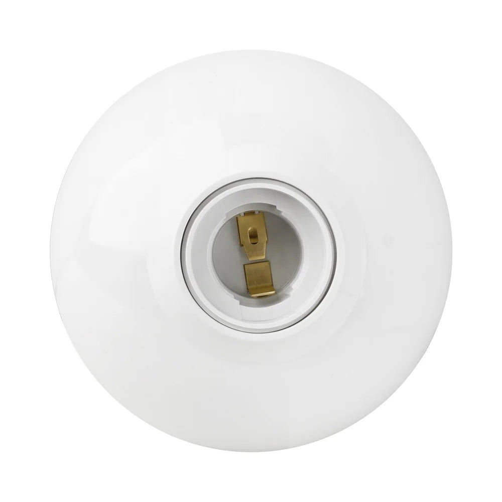 support ampoule led e27 blanc rond moderne fixation murale vis basse tension rohs lvd
