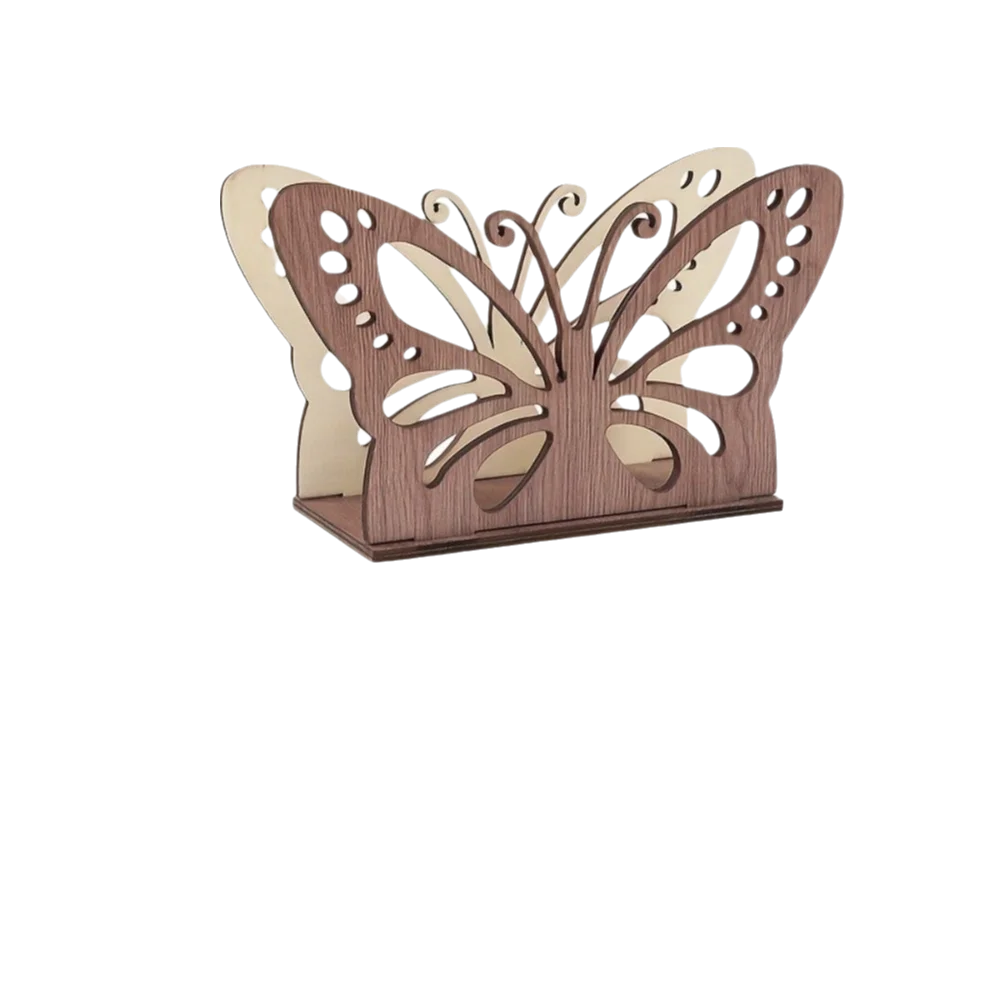 porte serviettes bois blanc élégant fleurs papillon chat rétro animal mignon tournesol détachable