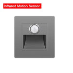 lampe sol détecteur mouvement led blanc noir gris moderne