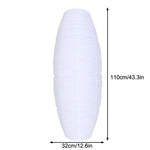 lampe pied moderne blanche japonais éclairage doux diffus papier texturé décoration intérieure chambre salon