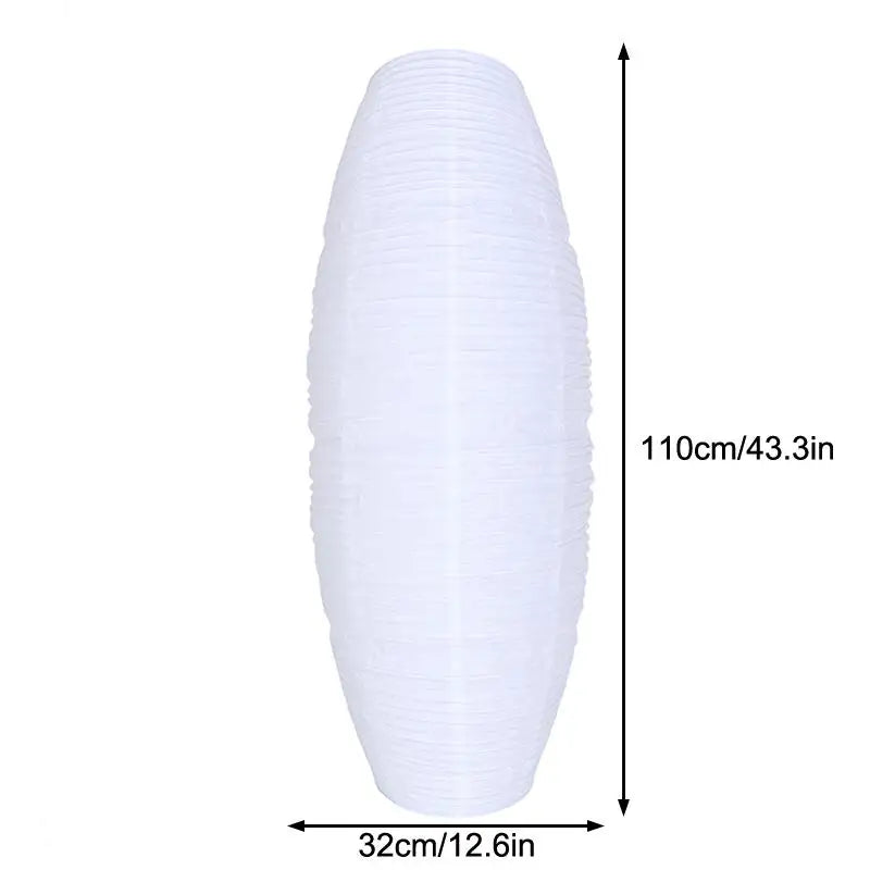 lampe pied moderne blanche japonais éclairage doux diffus papier texturé décoration intérieure chambre salon