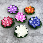 fleurs lotus flottantes artificielles multicolores décoration intérieure piscine réservoir anniversaire fête