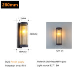 lampe murale gris moderne rayures verticales éclairage extérieur résistante intempéries led rechargeable occlusion abatjour