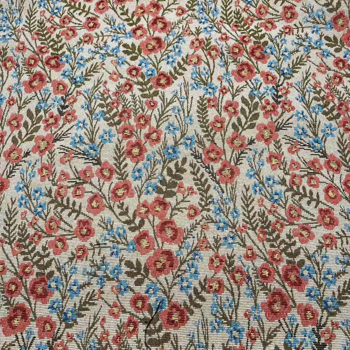 tissu chenille polyester opaque fleurs motifs peinture huile sofa coussin diyversible tablecloth nappe