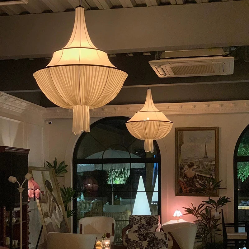 suspension lumineuse moderne blanc rayures horizontales opacité 249 2000 lumens e27 90 260v