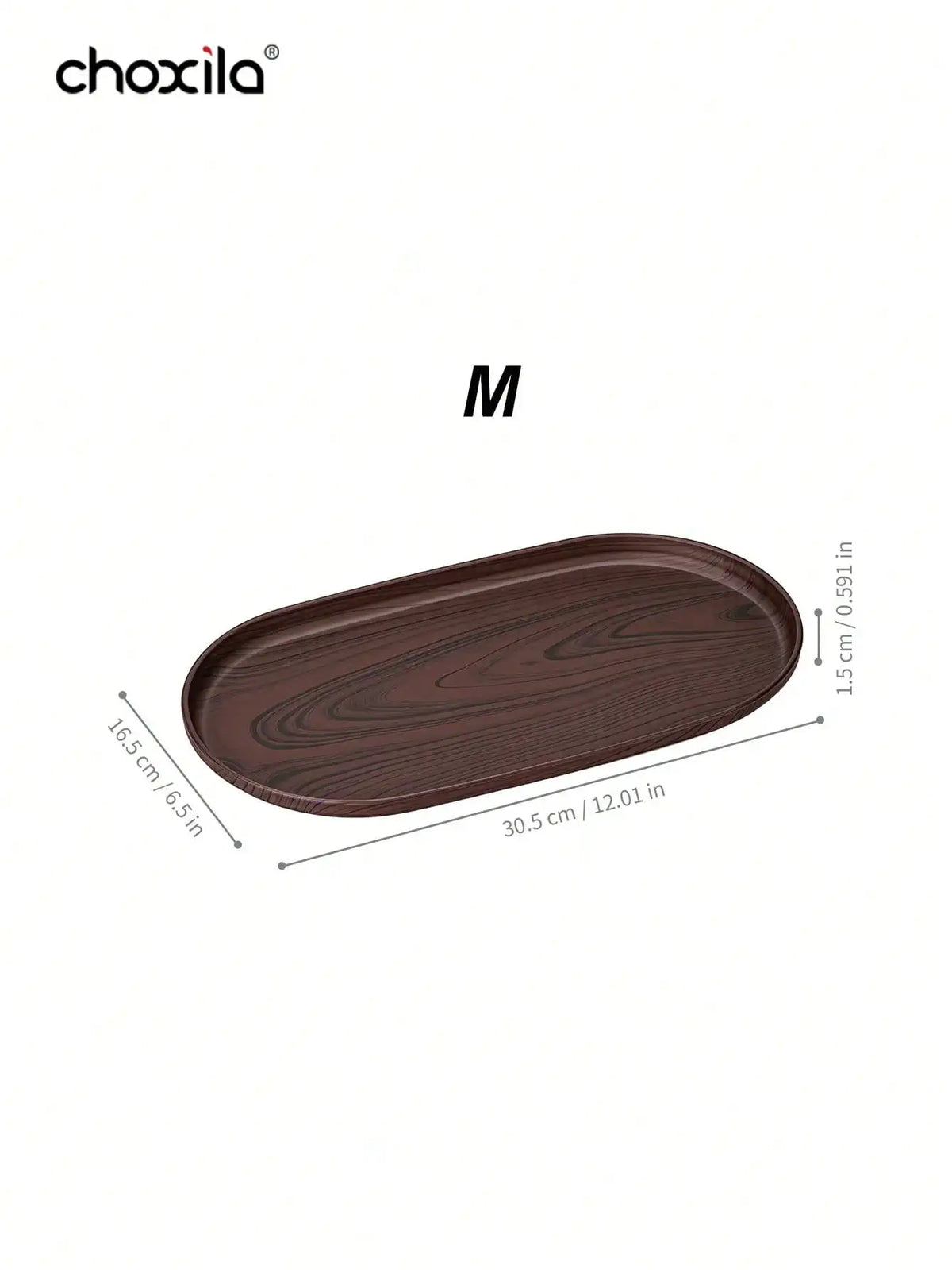 assiettes ovales marron marbre modernes set différentes tailles rangement maison decoration