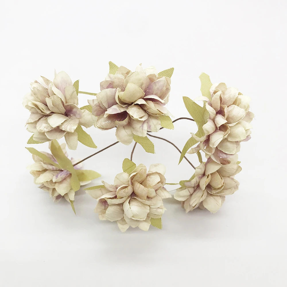 couronne fleurs artificielles pivoine romantique décoration intérieure mariage anniversaire fêtes