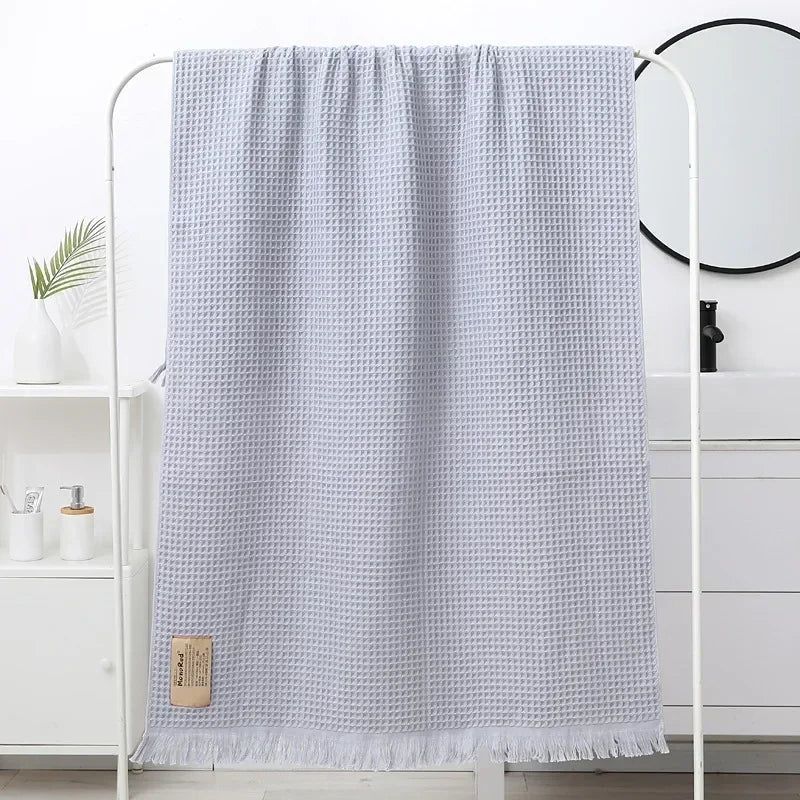 serviette bain coton géométrique rapide moderne multicolore grande taille bleu marine gris rose vert