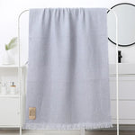 serviette bain coton géométrique rapide moderne multicolore grande taille bleu marine gris rose vert