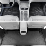 tapis sol coffre voiture noir rayures horizontales moderne imperméable tpe