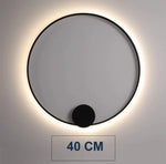lampe murale led moderne blanc noir minimaliste chambre salon éclairage quotidien fixée mur