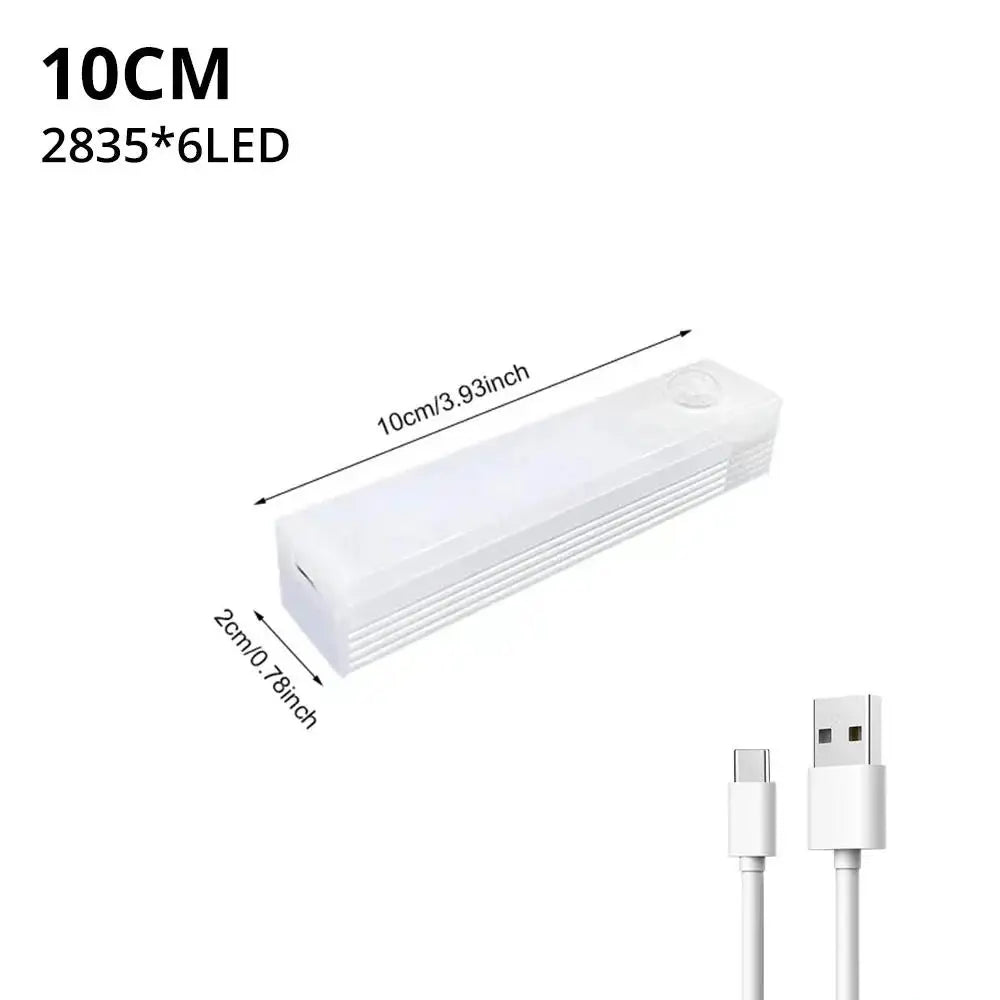 lampe induction corporelle rechargeable blanc moderne minimaliste clips chargeur 10cm 20cm 30cm 50cm