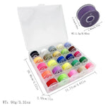 rangements bobines fil coudre boîte acrylique moderne accessoire couture organisation bricolage palette couleurs