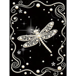 tableau décoratif motifs floraux strass or élégant art décoratif diy adulte modernes incluséesOpaqueFlyGirlElves