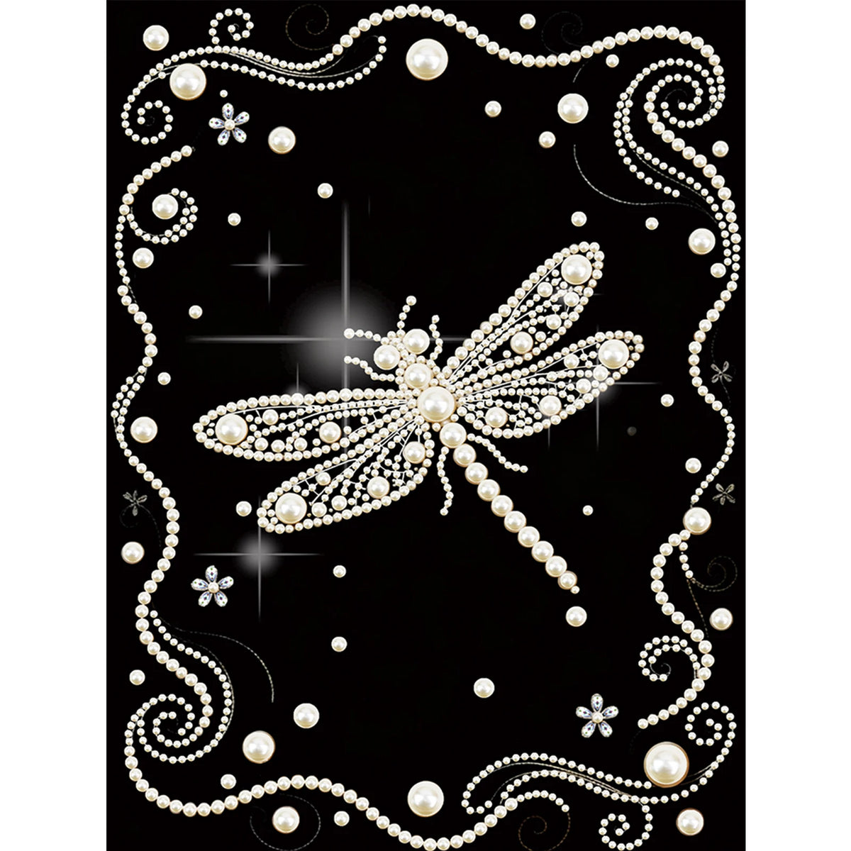tableau décoratif motifs floraux strass or élégant art décoratif diy adulte modernes incluséesOpaqueFlyGirlElves