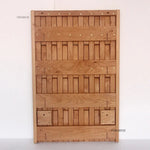 panneau mural bois naturel moderne ligne verticale simple deco murale porte manteau rangement
