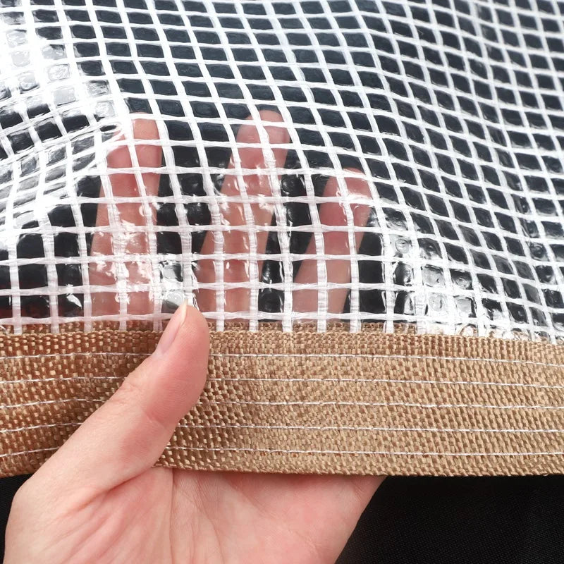 bâche maille transparente imperméable protection plantes jardin voile extérieur métalliques