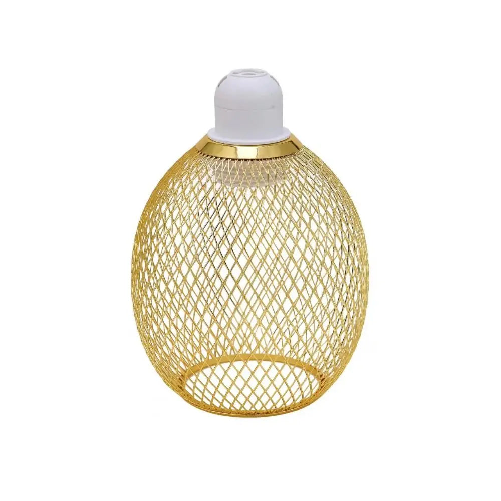 lampe suspendue industrielle filtre ampoule filament noir doré blanc métal maille opacité vintage