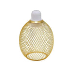 lampe suspendue industrielle filtre ampoule filament noir doré blanc métal maille opacité vintage