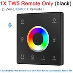 contrôleur rf 2.4g led wall mounted touch panel zone rgb cct dimming veromount