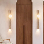 applique murale moderne minimaliste verre blanc beige clair éclairage led 3000k fixée mur