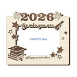 cadres photo bois naturel gravés décoration graduation photos imprimées variés durable