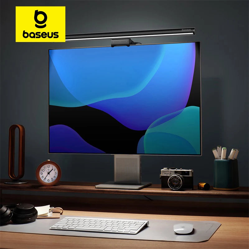 lampe led noir moderne clip interrupteur tactile sans ombre usb rechargeable