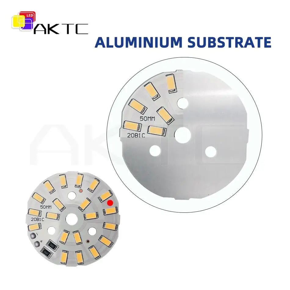 plaque led circulaire blanc diodes smd5730 5v dc 10w 6000k moderne sans fixation