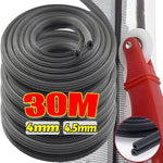 ruban fixation moustiquaire adhésif gris pratique utilitaire 30m 4mm 4.5mm set ciseaux tournevis