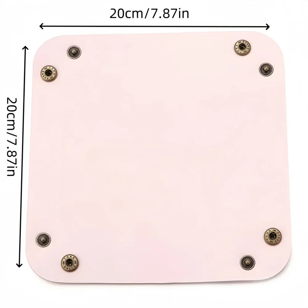 porte bijoux pliable simili cuir marron moderne dorés rangement bijoux téléphone clés portefeuille