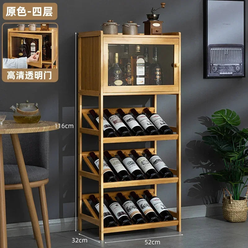 présentoir vin mural moderne étagères bois naturel bouteilles verre opaque 32x52x90cm