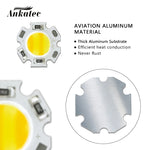 plaque led cob 3w 5w 7w 12v 24v blanc chaud alu rond moderne downlight