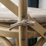 coussin chaise gris beige vert orange bleu moderne antidérapant tissu uni coton polyester