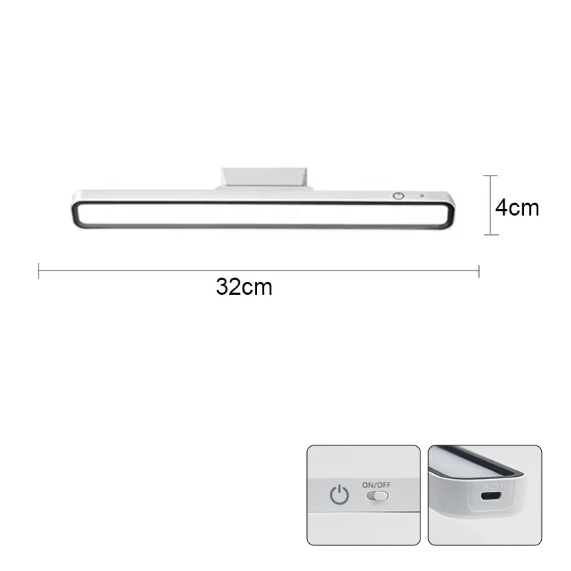 lampe led rechargeable télécommande moderne adhésive 42cm blanc minimaliste chambre