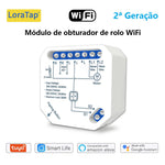 module commutation rideau blanc moderne tringle commande câbles connectivité google alexa