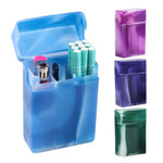 boîte cigarettes bleu marbré moderne boîte briquet stylo violet vert