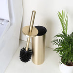 brosse wc or noir argent moderne adhésif conteneur pièces montage durable inoxydable