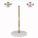 support papier toilette moderne rose doré blanc rayures horizontales élégant adhésif